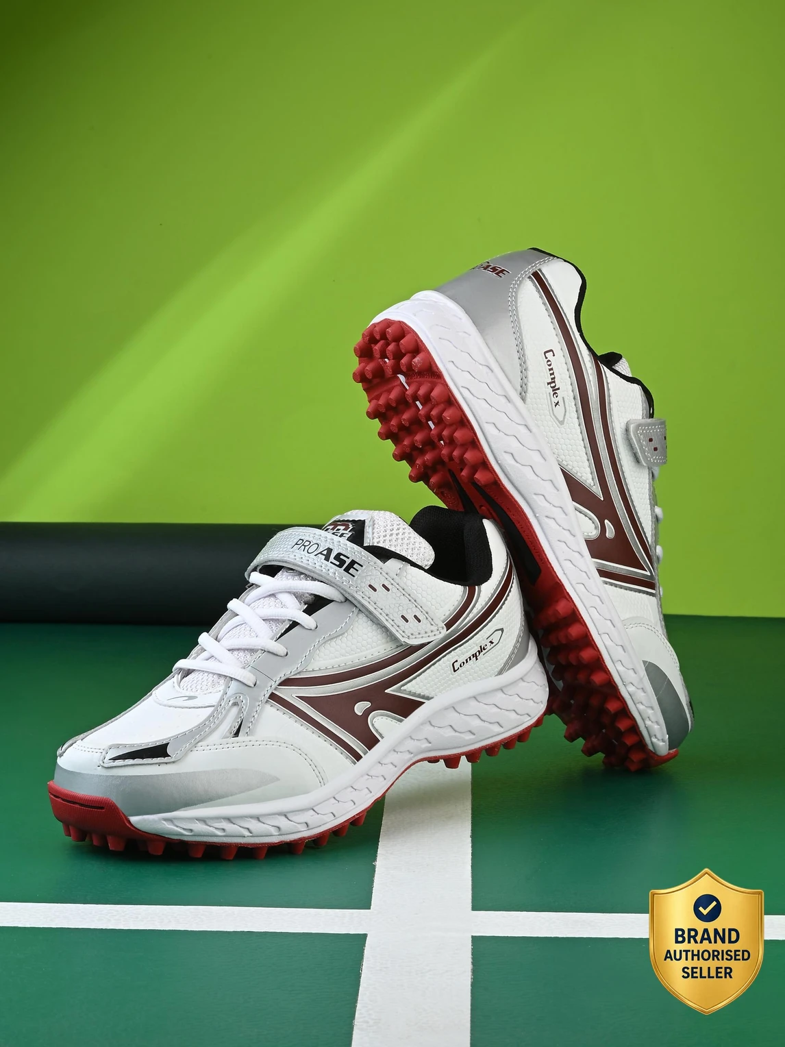 Proase CG-102 Cricket Shoes For Men (Red , 2)